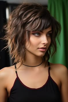 Shaggy Layers, Shaggy Bob Hairstyles, Short Shag Hairstyles, Layered Haircuts For Medium Hair, Shaggy Bob, Messy Short Hair, Edgy Short Hair