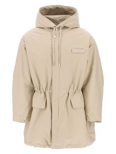 150 JACQUEMUS  PADDED PARKA 'THE BROWN Designer Jackets For Men, Man Pad, Hooded Parka, Logo Label, Shoulder Cut, Mens Hooded, Parka Jacket, Versace Men, Outerwear Coats