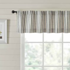 PRICES MAY VARY. Valance, 16"H x 72"W, 100% cotton Textured charcoal grey ticking stripe fabric; Lined with white cotton; Hem fold; Machine stitched; Single fabric Machine wash in cold water with like colors, gentle cycle. No chlorine bleach. Tumble dry low, remove promptly. Iron if needed. We can’t seem to get enough of ticking stripes and grain sack fabrics, so this collection is one of our all-time favorites! It’s perfect to update your farmhouse decor home. Made with beautifully textured cot Ticking Stripe Fabric, Grain Sack Fabric, Home Office Library, Fresh Farmhouse, Drape Panel, Grain Sack, Cotton Texture, Stripe Fabric, Ticking Stripe