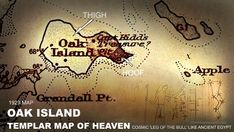 an old map shows the location of oak island