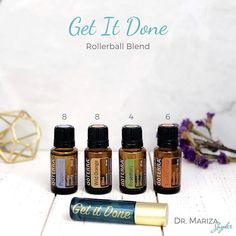 Get it done doTERRA rollerball blend by Dr Marisa Snyder Essential Oil Usage, Diy Essential Oil Recipes, Get Stuff Done