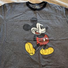 Mickey Mouse Shirt Xl Never Used. New Without Tag. Men's. Grey Color. 2 Shirts For $10. Casual Mickey Mouse Tops With Relaxed Fit, Casual Mickey Mouse Relaxed Fit Tops, Casual Mickey Mouse Crew Neck Shirt, Cute Mickey Mouse Short Sleeve T-shirt, Mickey Mouse Themed Short Sleeve T-shirt, Mickey Mouse Cotton T-shirt For Streetwear, Summer Mickey Mouse Short Sleeve T-shirt, Cheap Mickey Mouse Pop Culture T-shirt, Mickey Mouse Shirts