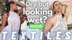 a man and woman standing next to each other with text over them that says dry but looking wet?