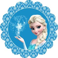 a frozen princess holding a sparkle wand in her hand