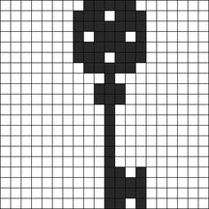 a black and white cross stitch pattern with the shape of a man's head