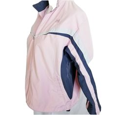 "Vintage Wilson Womens Warm Up Track Suit Size PM Nylon Wind Breaker Gray Pink 28.5\" Inseam" Functional Pink Nylon Windbreaker, Womens Sports, Track Suit, Wind Breaker, Sports Women, Sport Fitness, Track, Sports, Grey