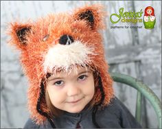 This product is a PDF PATTERN for an absolutely adorable and quite realistic looking Fox hat for anybody who loves these beautiful animals. This pattern offers TWO WAYS TO MAKE THE HAT - extra warm for a cold winter or not so warm for warmer climate or as a costume for Halloween. The hat features a furry cap design with ties, ears, paws and a cute fox face. The pattern sizing accommodates all ages from 6 months old to adult. A great gift idea that is perfect for chilly days, picture time, bac... Crochet Fox Hat, Fox Hat Crochet, Crocheted Fox, Fox Photo, Hat For Baby, Fox Animal, Fox Hat, Fox Face, Costume For Halloween