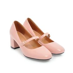 Heels:Approx 5.5cm Platform:Approx cm Upper Material:Pu Leather Outsole:Rubber If your foot is a little wide and fat, we suggest you choose 1 size larger, pls measure your foot length and choose a correct size. Thank you! Size Chart: Euro/CN 34 = foot length 21.5-22cm (Foot width=8-8.5cm) Euro/CN 35 = foot length 22-22.5cm (Foot width=8.5cm) Euro/CN 36 = foot length 22.5-23cm (Foot width=8.5-9cm Euro/CN 37 = foot length 23-23.5cm (Foot width=9cm) Euro/CN 38 = foot length 23.5-24m (Foot width=9-9 Student Shoes, Chunky Heel Pumps, Womens Chunky Heels, Black Pumps Heels, Square Head, Pink Pumps, Aesthetic Shoes, Chunky Block Heels