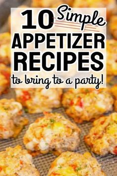 10 simple party appetizers easy crowd pleasers, cheesy dips, heavy hors d’oeuvres, bite-sized shareable snacks and light finger foods, these easy appetizers that travel well are perfect to make ahead and bring to any gathering. Quick easy recipes, budget-friendly party food ideas, cold dips and tasty bites that crowds at parties will love. Elevate your small bite appetizer game with these crowd-pleasing bite-sized appetizers full of savory flavors! Best Easy Appetizers Finger Foods Easy Appetizers For A Party Make Ahead, Shareable Snacks, Potluck Appetizers, Simple Appetizers, Savoury Finger Food, Sunday Food, Small Bites Appetizers, Simple Appetizer, Make Ahead Appetizers