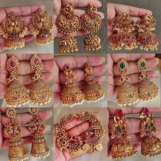 Long Buttalu Earrings Gold, Gold Jhumka Designs Indian Weddings, Jumka Design Gold, Buttalu Earrings Gold, Jhumka Collection, Temple Jewellery Earrings, Wedding Jewelry Sets Bridal Jewellery, Indian Wedding Jewelry Sets, Neck Pieces Jewelry