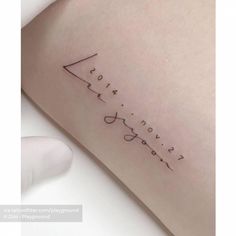 a small tattoo on the arm that says, i love you and it is written in cursive writing