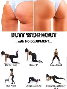 Flabby Buttocks Workout, Under Buttcheek Workout, Bigger Buttocks Workout Exercises, Workout Routines For Beginners, Glute Workout, Buttocks Workout, Quick Workout Routine