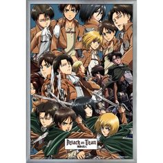 Anime Wall Prints, Attack On Titan Poster, Poster Collage, Aot Anime, Anime Wall, Collage Poster, Collage Wall, Trends International, Collage Paper