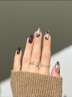 Nagellack Trends, Great Nails, Winter Nail Art, Festival Nails, Christmas Nail Designs, Accent Nails, Holiday Nails, Nail Trends, Black Nails