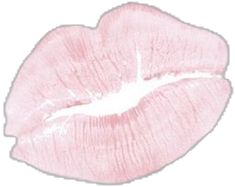 a pink lip is shown on a white background