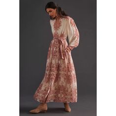 Sweetly Adorned With Elegant Florals, This Maxi Dress Is The Epitome Of Sartorial Sophistication. Just Add Heels For A Soire-Ready Ensemble That's Bound To Take Center Stage. Viscose; Polyester Lining Removable Belt Maxi Silhouette Button Front Hand Wash Imported Standard Falls 56.5" From Shoulder; Hem Hits Below The Ankle New With Tags/ Never Worn Line Thru Tag Is To Prevent Store Return B5 Anthropologie Maxi Dress, Eyelet Maxi Dress, Flowy Maxi Dress, Halter Maxi Dresses, Maxi Knit Dress, Striped Maxi Dresses, Chiffon Maxi Dress, Lace Maxi, Maxi Dresses Casual