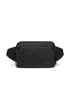 Bravo Belt Bag in Black - DOLAN Functional Belt Bag For Daily Use, Multifunctional Black Travel Accessories With Pockets, Modern Black Travel Accessories For Outdoor Activities, Modern Black Travel Accessories For Outdoor, Black Travel Accessories With Pockets For Daily Use, Multifunctional Black Belt Bag For Everyday, Rectangular Black Belt Bag For Outdoor Activities, Multifunctional Everyday Black Belt Bag, Multifunctional Black Travel Accessories For Daily Use