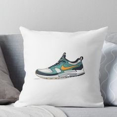 the nike air max sneakers throw pillow