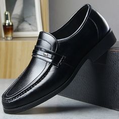 US$ 47.81 - Men Genuine Leather Non Slip Slip On Business Casual Formal Shoes Men Formal Shoes, Durango Boots, Shoe Hanger, Men Formal, Formal Shoes For Men, Chic Clothes, Fashion Chic, Formal Shoes, Clothes Online