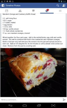 a piece of cake sitting on top of a rack in front of an oven door