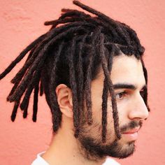 Men's Undercut With Dreadlocks Braided Dreads, Dreads Hairstyles, Blonde Dreadlocks, Trendy We Fryzurach, Marley Hair