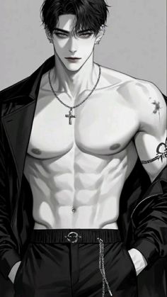 Hot Anime Guy, Anime Guy, Recent Anime, Novel Games, Dark Anime Guys, Hot Anime, Anime Guys Shirtless, Still Life Drawing, Cool Anime Guys