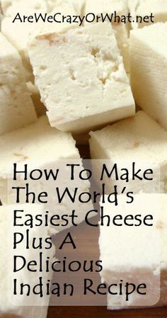 Indian Cheese, Cheese Making, Indian Recipe, Easy Cheese, Cheese Recipe