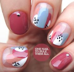 Mini Nails, Ongles Bling Bling, Nail Magic, Abstract Nail, Abstract Nail Art, Nail Art Gel, Minimalist Nail Art, Nagel Tips, Minimal Nails