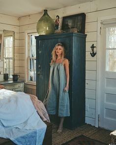 Maya Dress, Pond– Two Dawson Gather Dress, Cottage By The Sea, Gathered Dress, Natural Fabric, House Dress, Natural Fabrics, Low Cut, Timeless Pieces, Linen Bedding