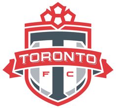 the toronto fc logo on a white background