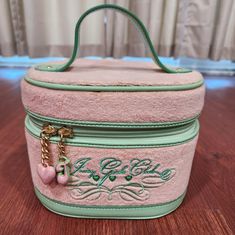 Some Light Marks In The Interior And Some Glue In The Seem. See Photos. Y2k Pink Rectangular Bag, Y2k Style Pink Rectangular Bag, Pink Y2k Rectangular Bag, Pink Rectangular Y2k Bag, Thrift Board, Juicy Couture Y2k, Vanity Bag, Club Color, Vanity Case