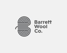 the logo for barrel wool co, which has been designed to look like a coil