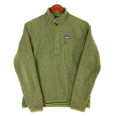 Patagonia Fleece Better Sweater Jacket Small Green 25521 1/4 Zip Size/Measurements (Based in inches) Size - Small Pit to pit - 21" Length - 25.5" Condition / Details Excellent condition Combined Shipping: We provide combined shipping, please contact us for a quote Mens Pullover, Patagonia Better Sweater, Pullover Sweater Men, Better Sweater, Patagonia Fleece, Cool Sweaters, Pullover Men, 1/4 Zip, Sweater Jacket