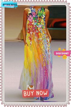 Women's Long Dress Maxi Dress Casual Dress Swing Dress Tank Dress Floral Heart Fashion Casual Outdoor Daily Vacation Print Short Sleeve V Neck Dress Regular Fit Yellow Gold Green Spring Summer S M L Colorful Floral Print V-neck Dress, Colorful Maxi Dress For Spring, Colorful Spring Maxi Dresses, Casual Multicolor Long Dress, Colorful Maxi Summer Dress, Colorful V-neck Dress With Floral Print, Multicolor A-line Beach Dress, Summer Multicolor A-line Dress, Multicolor A-line Summer Dress