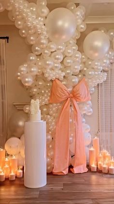 Coquette Birthday, Pearl Balloons, Ordinary Extraordinary, Sweet Sixteen Birthday Party Ideas, Girly Birthday Party, Pearl Party, Bow Baby Shower, Simple Birthday Decorations, Cute Birthday Ideas