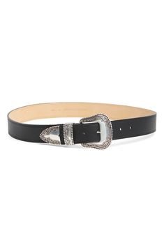 Vince Camuto Western Buckle Belt | Nordstromrack Vince Camuto Handbags, Western Buckles, Western Outfits Women, Western Belt, Western Chic, Western Belts, Buckle Belt, Western Outfits, Black Belt