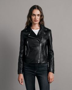 Mack Leather Moto Jacket for Women | rag & bone Womens Leather Jacket, Bone Clothing, Black Motorcycle Jacket, Black Motorcycle, Urban Style, Leather Moto Jacket, Leather Jackets Women, Knitwear Women, Fashion Advice