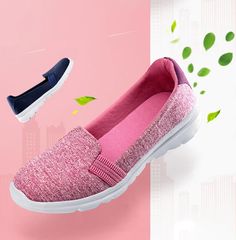 Daily Women's Soft Breathable Mesh Casual Flat Loafers Shoes | Ultrasellershoes.com – Ultra Seller Shoes Comfortable Pink Canvas Shoes For Spring, Pink Comfortable Canvas Shoes For Spring, Pink Slip-ons For Spring, Pink Textile Canvas Shoes For Spring, Pink Slip-on Canvas Shoes For Spring, Comfortable Cotton Canvas Shoes For Spring, Casual Pink Slip-ons For Spring, Spring Cotton Slip-ons With Round Toe, Comfortable Canvas Shoes For Spring