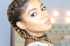 Mane Braids, Braids Tutorial, 2 Braids, Protective Hairstyle, Braided Hairstyle, Braid Tutorial, Cornrow, Beauty Blogger, Favorite Celebrities