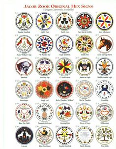 an image of various badges and emblems on a white background, with the words