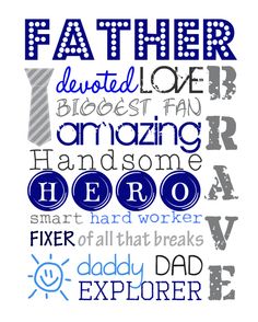 a father's day poster with the words