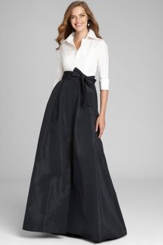 Taffeta Skirt, Teri Jon, Mother Of Groom Dresses, Dresses Formal Elegant, Evening Gowns Elegant, Elegante Casual, Bride Clothes, Tea Length Dresses, Gowns With Sleeves