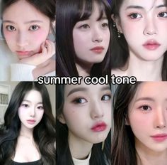 Summer Cool Tone, Warm Tone Makeup, Types Of Makeup Looks, Tone Makeup, Types Of Makeup, Makeup Tut, Summer Cool