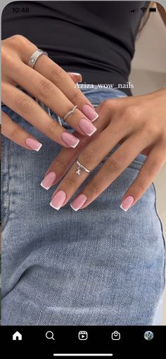 Conquete Nails, Nails September 2023, Biab Nails French, Hard Gel Nails Natural, Pink Base French Nails, September Gel Nails, Classy Nails Short, Nail Art Step By Step, Short Classy Nails