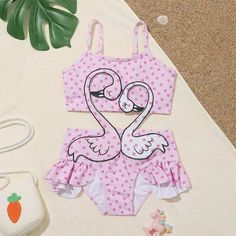 Swan Design, Summer Embroidery, July Baby, Girls Swimwear, Baby Boutique Clothing, Clothes Boutique, Mom Kid