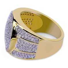 You want something to shine in your day-to-day life? This circle ring of VVS simulated diamonds is the jewel that every hip-hop jewelry lover needs to swing. With thin 14K gold-plated edges. This ring will easily upgrade your outfit. 14K Gold Plated: 5x PVD Plating & VVS CZ Stones PREMIUM Quality: Handcrafted Piece No form of discomfort on your skin Real VVS Diamonds Look & Feel Weight: 10gr FREE STANDARD SHIPPING Hip Hop Rings, Vvs Diamond, White Sapphire Ring, Gold Rings Jewelry, Circle Diamond, Hip Hop Jewelry, Bling Rings, Ring Diamond, Gold Engagement