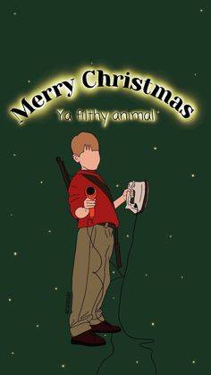 a cartoon character holding a camera with the words merry christmas