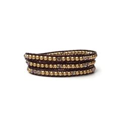 "This stunning gold and maroon triple wrap beaded bracelet is the perfect accessory for your favorite fall outfit. This triple wrap bracelet is made with 4mm gold Czech glass beads with additional 4mm light gold crystal beads. You will want to wear this trendy bracelet all year long. It's comfortable enough to wear in the office all day without it interfering with keyboard work. This bracelet is made to fit a 6 1/2\" - 7 1/2\" wrist comfortably. It measures 21\" to the first button closure, 22\" Gold Multi-strand Beaded Bracelets For Layering, Gold Stackable Wrap Bracelet, Gold Bohemian Wrap Bracelet With Faceted Beads, Bohemian Gold Beaded Bracelets With 8mm Beads, Bohemian Beaded Gold Wrap Bracelet, Gold Multi-strand Beaded Bracelet, Gold Wrap Bracelet For Layering, Spiritual Gold Wrap Bracelet With Round Beads, Adjustable Gold Bracelets With Faceted Beads