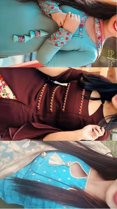 Suits For Women Indian Punjabi, Neck Design For Kurti, Design For Kurti, Suits For Women Indian, Cotton Suit Designs, Kurti Suit, Salwar Neck Designs, Churidar Neck Designs, Kurti Sleeves Design