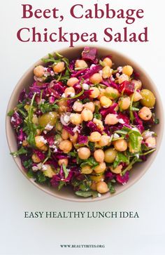 the book cover shows a bowl of salad with chickpea and lettuce